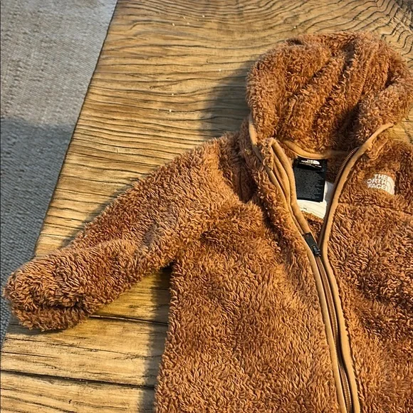 The North Face Brown Sherpa Footie One Piece - Picture 5 of 5